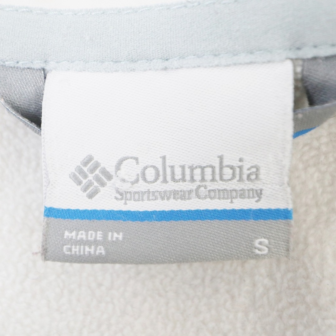 Columbia コロンビア ソフトシェルジャケット 刺繍  アウトドア ワンポイントロゴ ホワイト (メンズ S)   O5744 9