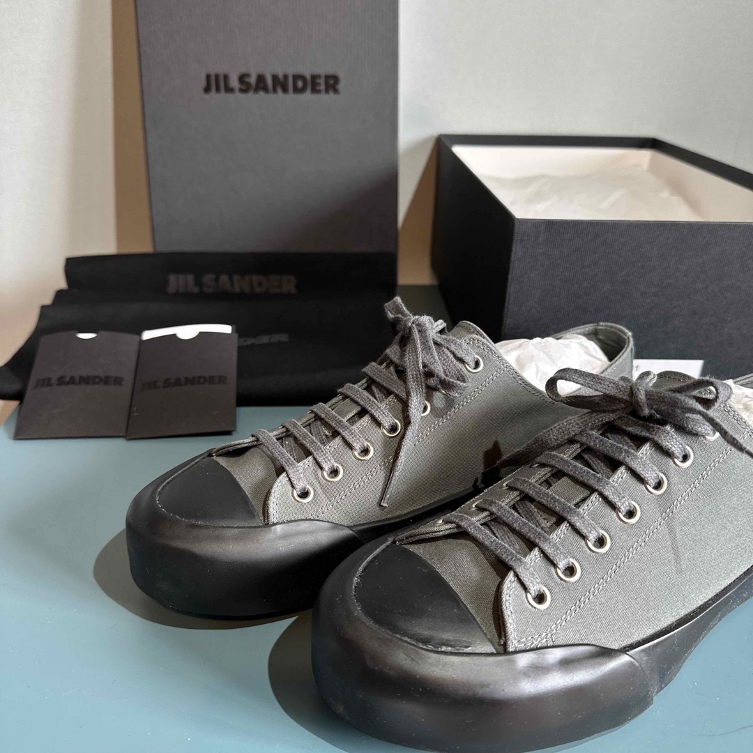 JIL SANDER◆ローカットスニーカー/41/キャンバス/JI35545B