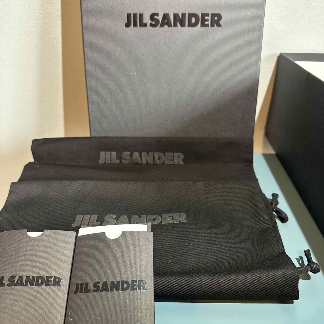 JIL SANDER ブラック キャンバス ローカット スニーカー 41