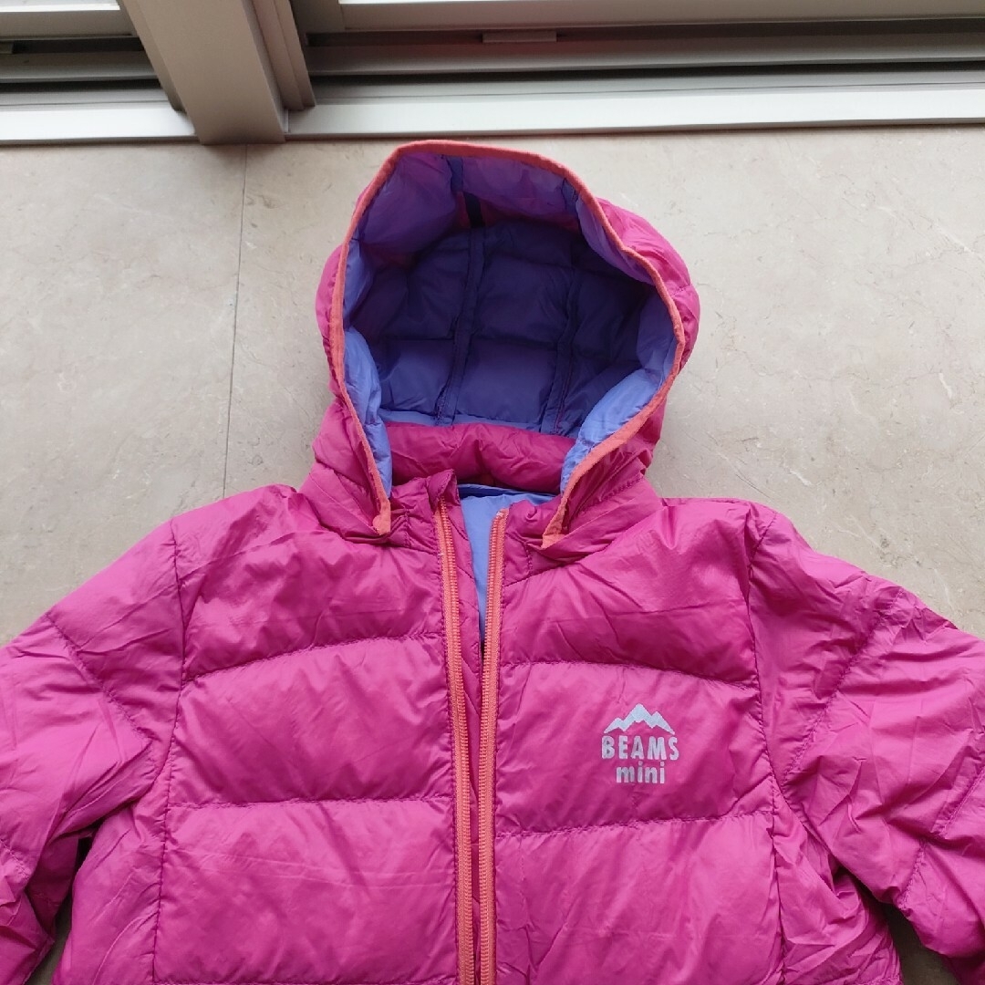 Beams mini ダウン 140 キッズ/ベビー/マタニティのキッズ服女の子用(90cm~)(ジャケット/上着)の商品写真