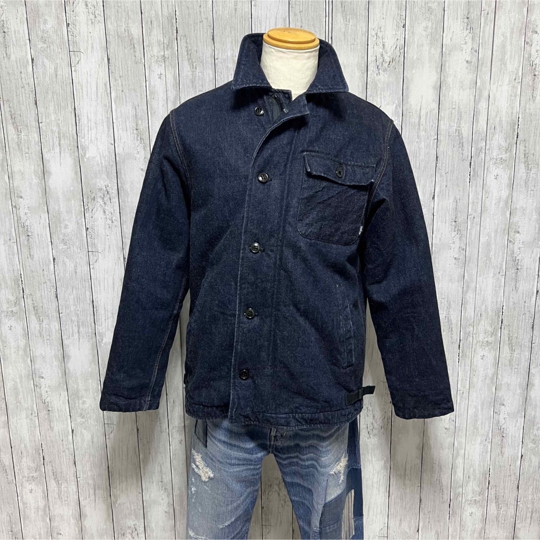 超美品！DENIME×HOUSTON A-2デニムボアジャケット！日本製！即完売