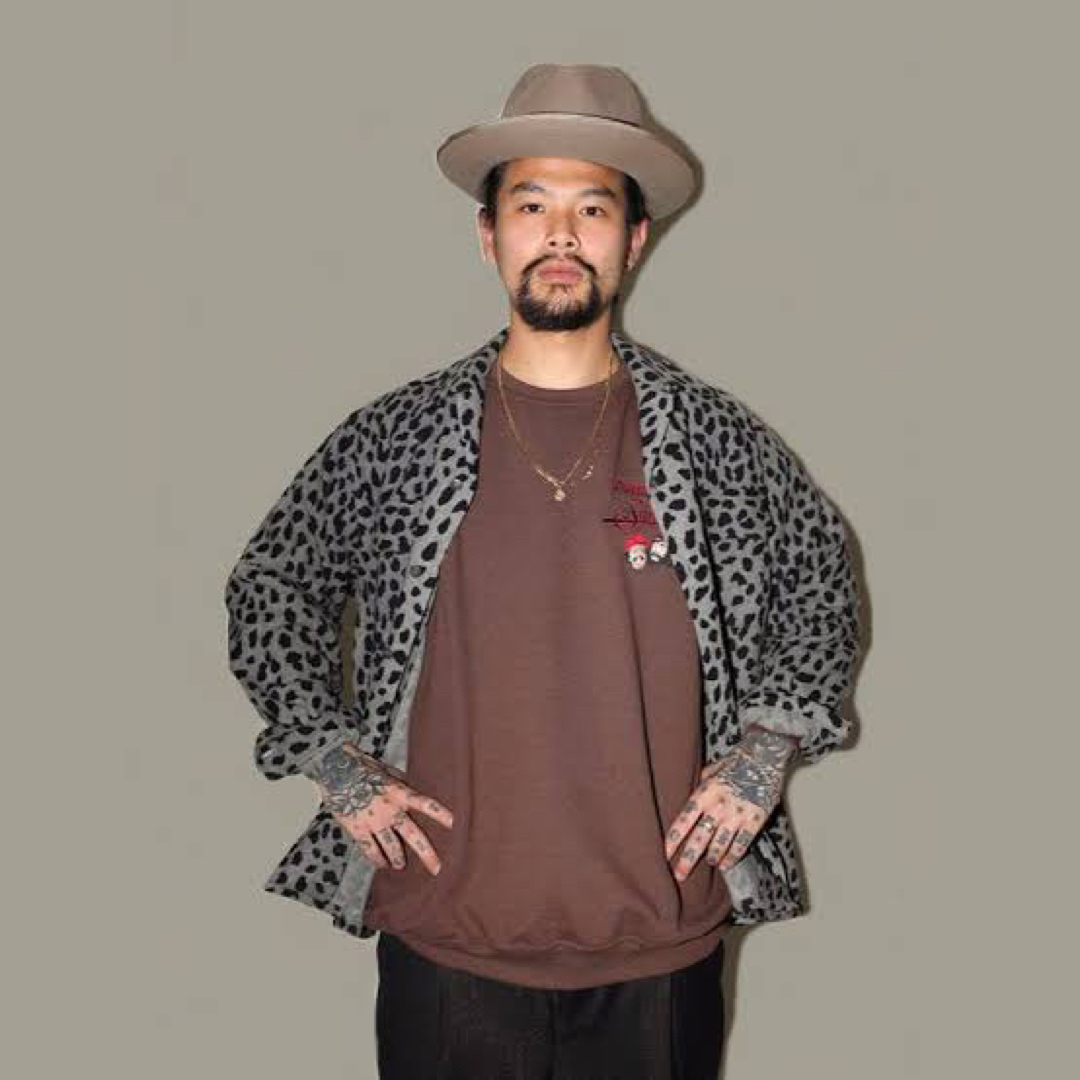 WACKO MARIA レオパード シャツ グレー Mサイズ SHIRT