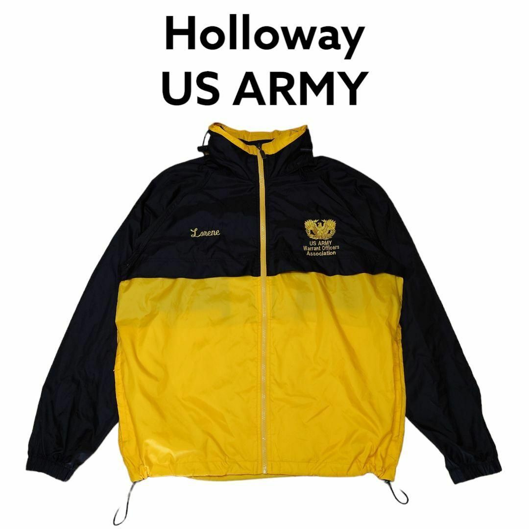 US ARMY　ロゴ刺繍　2トーン　ナイロンジャケット　ミリタリー　アーミー
