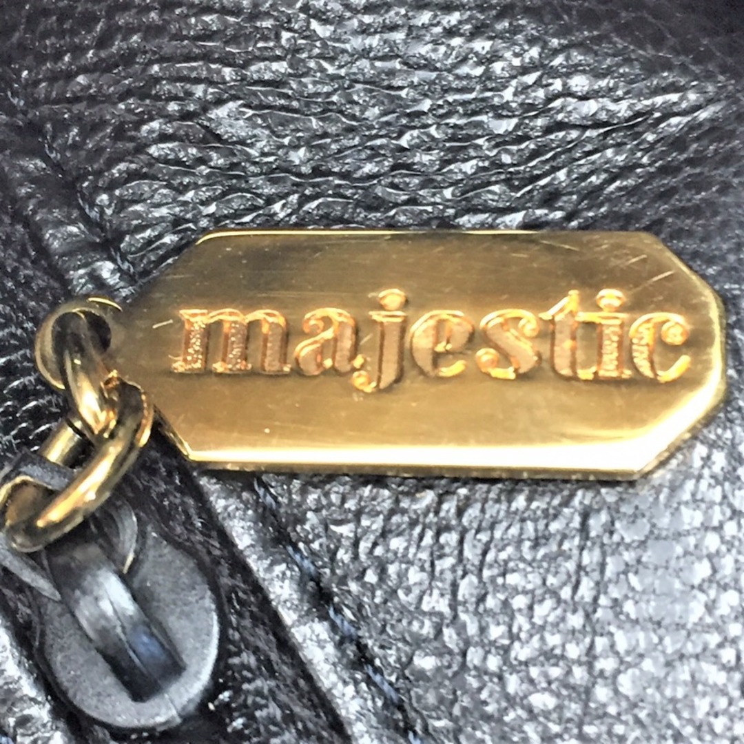 MAJESTIC (マジェスティック) トートバッグ majestic オーストリッチ トートバッグ ハンドバッグ ブラック 美品 8