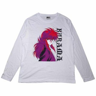 90s 幽遊白書　蔵馬ビッグプリント　オフィシャルロンT　アニメTシャツ