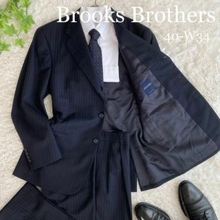 Brooks brothers スーツ　セットアップ　テーラード　濃紺　ネイビー