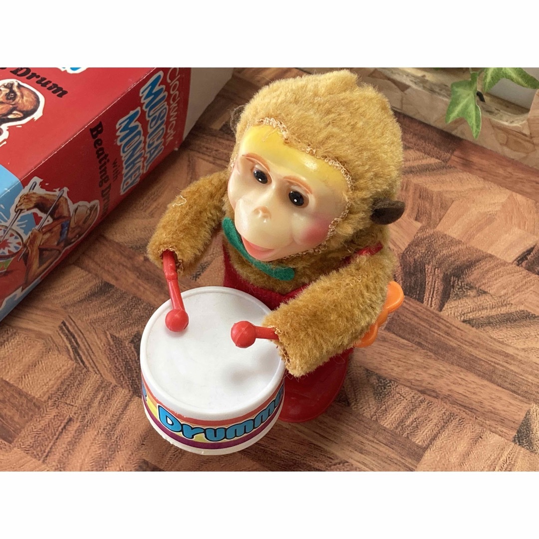 Clockwork MUSICAL MONKEY ぜんまいで太鼓を叩く猿 人形 キッズ/ベビー/マタニティのおもちゃ(楽器のおもちゃ)の商品写真