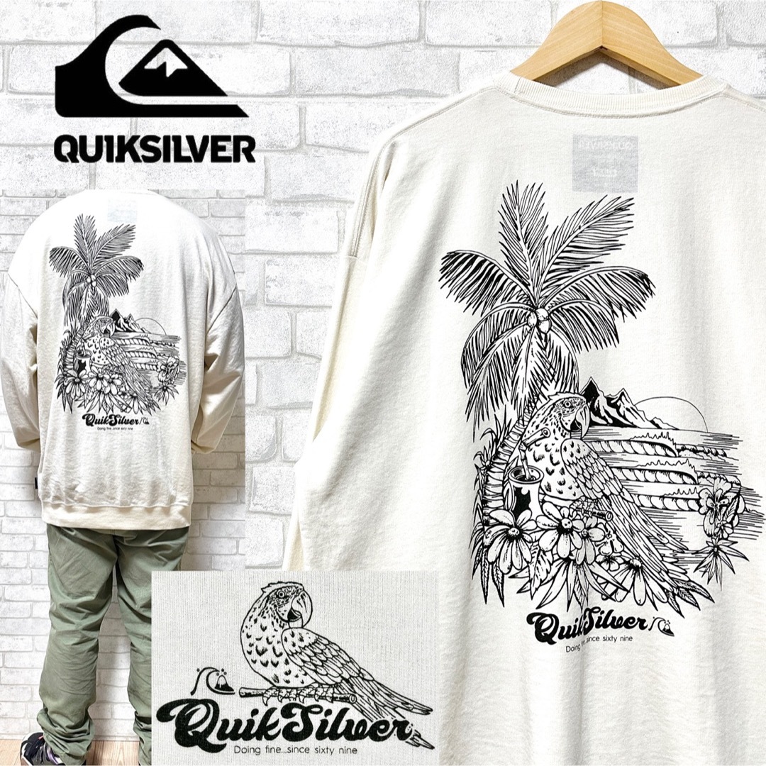 QUIKSILVER(クイックシルバー)のQUIKSILVER クイックシルバー オウム クルーネック スウェット メンズのトップス(スウェット)の商品写真