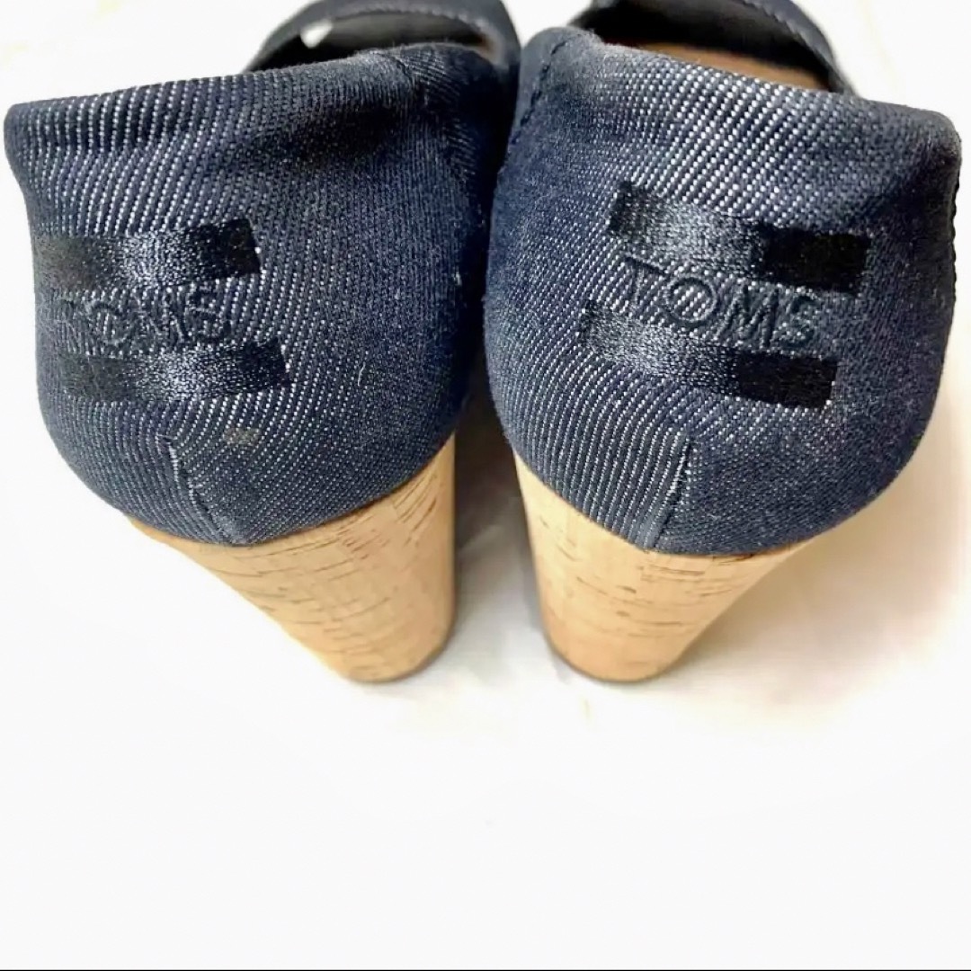 TOMS(トムズ)の【TOMS・25.5cm】 ステラ コルクウェッジ オープントゥ サンダル レディースの靴/シューズ(サンダル)の商品写真