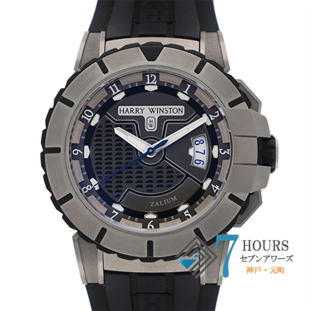 【114516】HARRY WINSTON ハリーウィンストン  OCSAHD44ZZ001（411/MA44ZC.K） オーシャンスポーツ グレーダイヤル ラバー/ザリウム 自動巻き 保証書 純正ボックス 腕時計 時計 WATCH メンズ 男性 男 紳士