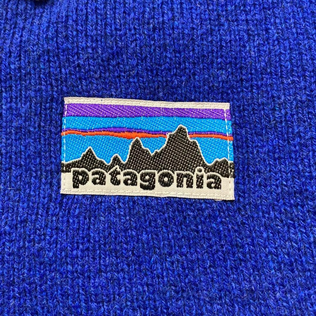 新品国内正規品 パタゴニア ウールブレンド ラグビー セーター ブルー Mサイズ 5
