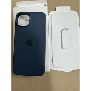 アップル MagSafe iPhone14 シリコーンケース/ストームブルー(モバイルケース/カバー)