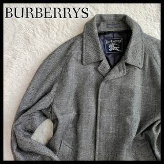 BURBERRY - BURBERRYS☆ツイードステンカラーウールコート L相当 灰 ...