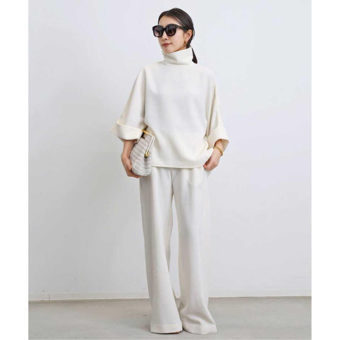 L'Appartement DEUXIEME CLASSE(アパルトモンドゥーズィエムクラス)の【MARK KENLY DOMINO TAN 】2way BLOUSE レディースのトップス(シャツ/ブラウス(長袖/七分))の商品写真