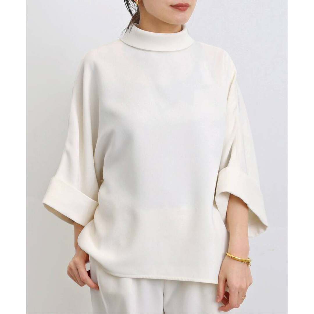 L'Appartement DEUXIEME CLASSE(アパルトモンドゥーズィエムクラス)の【MARK KENLY DOMINO TAN 】2way BLOUSE レディースのトップス(シャツ/ブラウス(長袖/七分))の商品写真