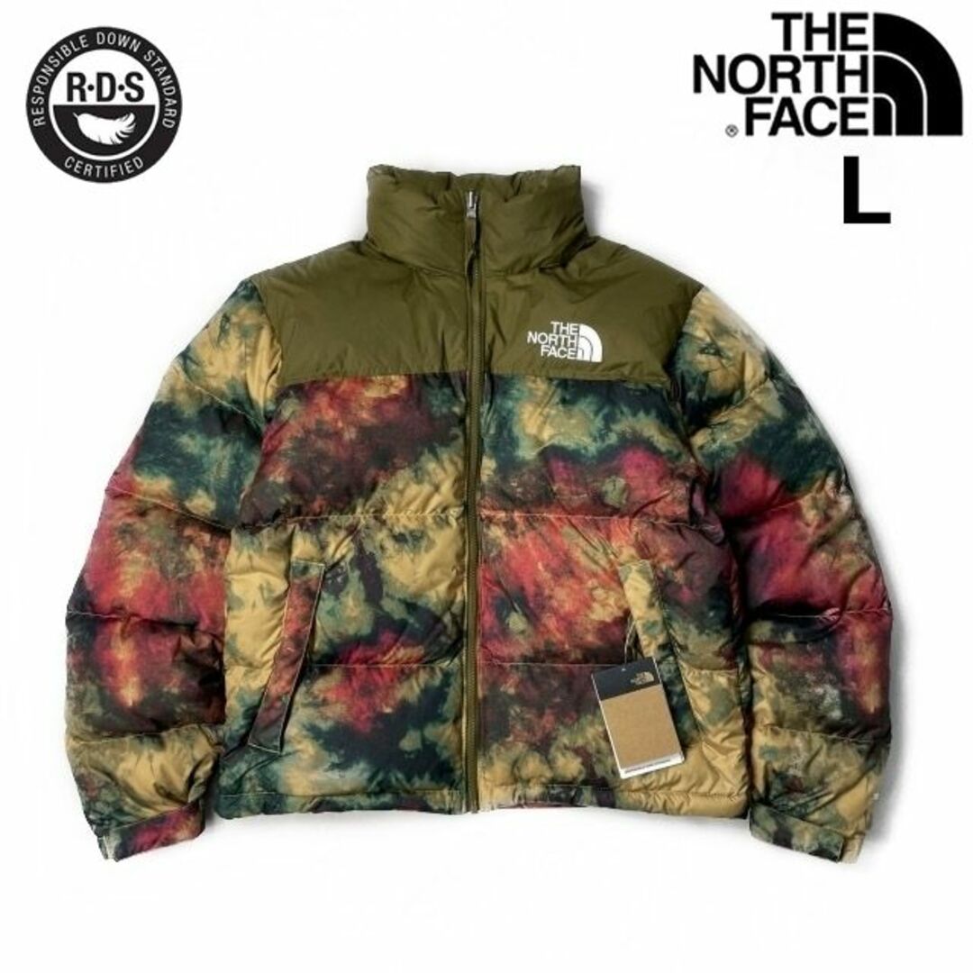 ノースフェイス　PRINTED NUPTSE JACKET 総柄　メンズL