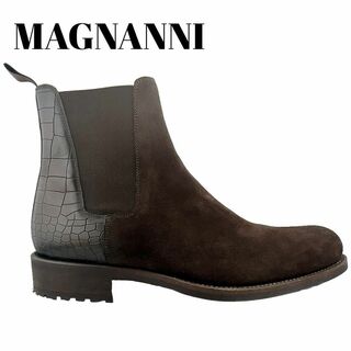 マグナーニ(MAGNANNI)のMAGNANNI サイドゴアブーツ スエード 革 マグナーニ サイズ39 メンズ(ブーツ)