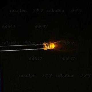 12個 発光ダイオード 3mm LED 砲弾型 砲弾 電子工作 黄色 イエロー(各種パーツ)