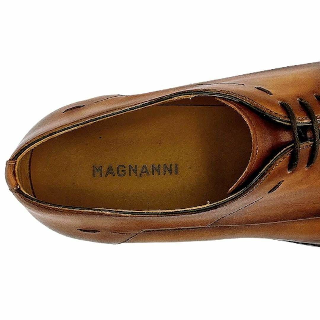 MAGNANNI(マグナーニ)のMAGNANNI 革靴 マグナーニ サイズ38 ブラウン メンズ ビジネス 本革 メンズの靴/シューズ(ドレス/ビジネス)の商品写真