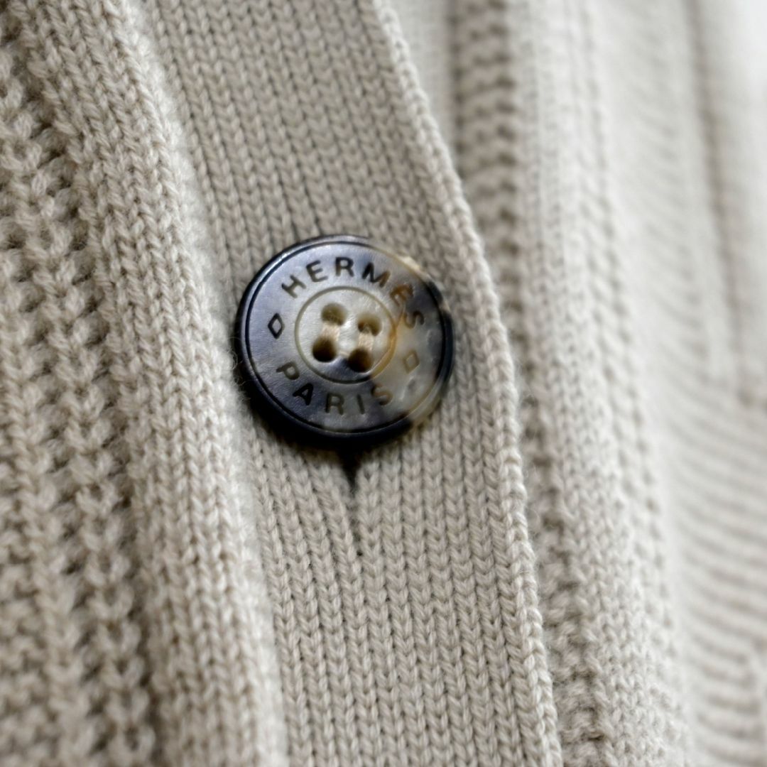 ★HERMES★新品タグ付★Hロゴ★ロングカーディガン★ニットコート