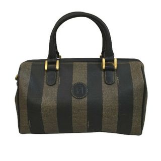 【希少】FENDI PEQUIN ペカン バケツ型バッグ ストライプ ハンドバ