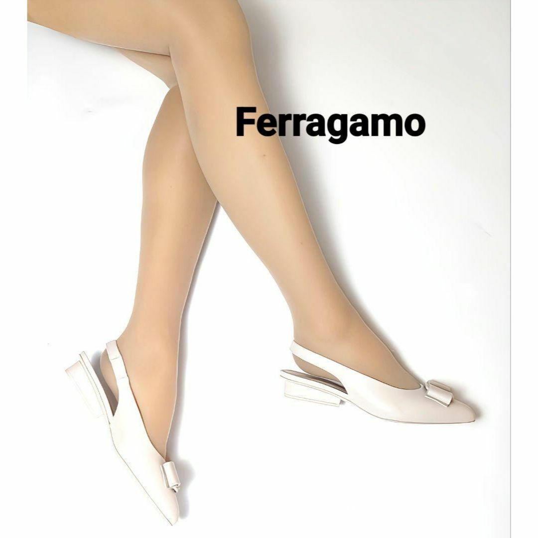 Salvatore Ferragamo(サルヴァトーレフェラガモ)の未使用さん♥フェラガモFerragamo 　VIVA　スリングバックパンプス5D レディースの靴/シューズ(ハイヒール/パンプス)の商品写真