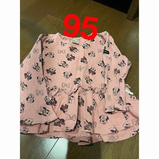 長袖　長袖シャツ　トップス　ロンT 95 ミニー　ミニーマウス(Tシャツ/カットソー)