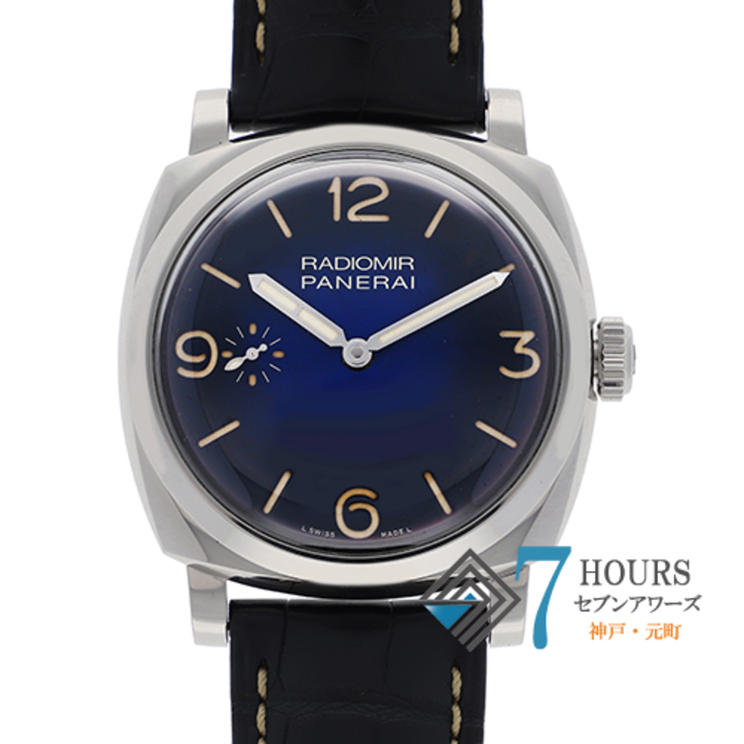 【113443】PANERAI パネライ  PAM00932 ラジオミール1940 ブルーダイヤル SS/レザー/レザー（クロコ） 自動巻き 保証書 純正ボックス 腕時計 時計 WATCH メンズ 男性 男 紳士