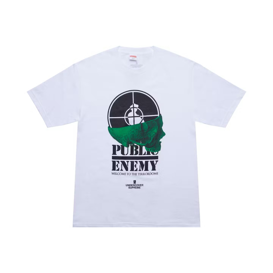 Supreme UNDERCOVER/Public Enemy 白 L-
