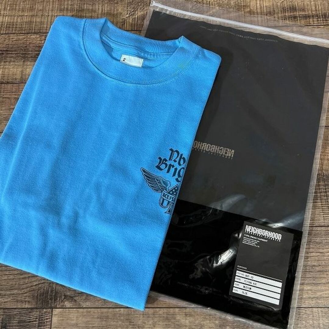 NEIGHBORHOOD(ネイバーフッド)の希少 新品 ネイバーフッド 07ss FLYING ACE Tシャツ ブルー M メンズのトップス(Tシャツ/カットソー(七分/長袖))の商品写真