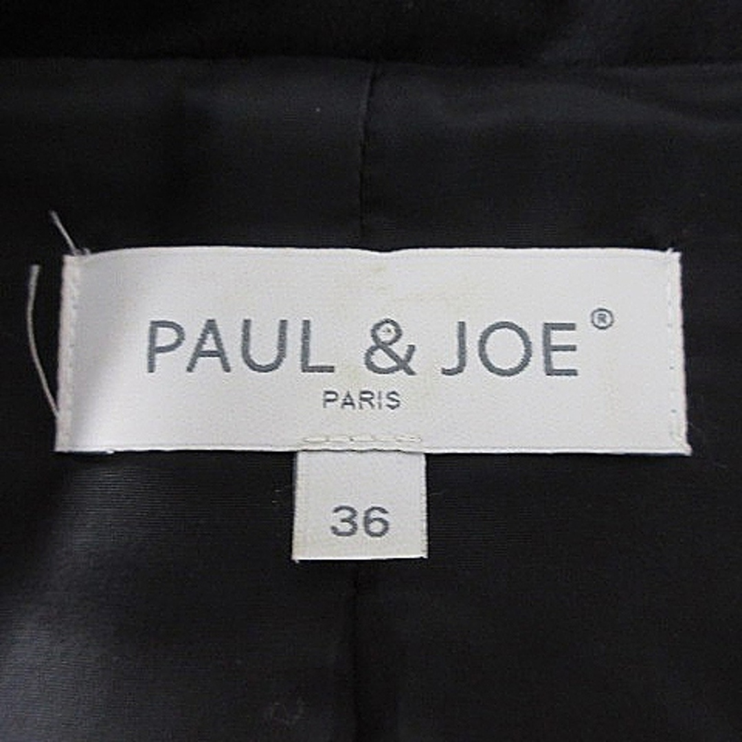 PAUL & JOE(ポールアンドジョー)のポール＆ジョー ジャケット テーラード 長袖 シングル 無地 36 黒 アウター レディースのジャケット/アウター(その他)の商品写真