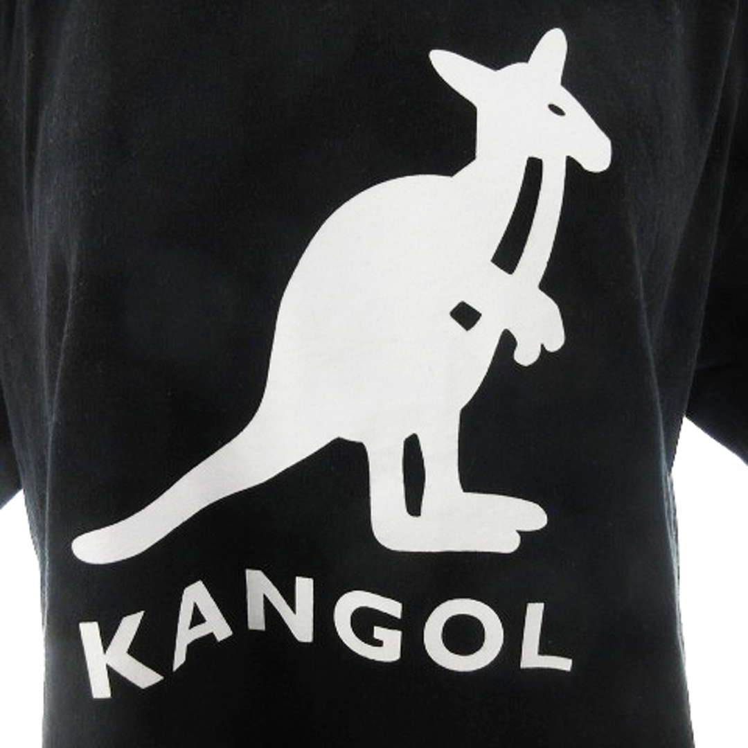 KANGOL(カンゴール)のカンゴール Tシャツ カットソー 半袖 薄手 コットン プリント L 黒 白 レディースのトップス(Tシャツ(半袖/袖なし))の商品写真