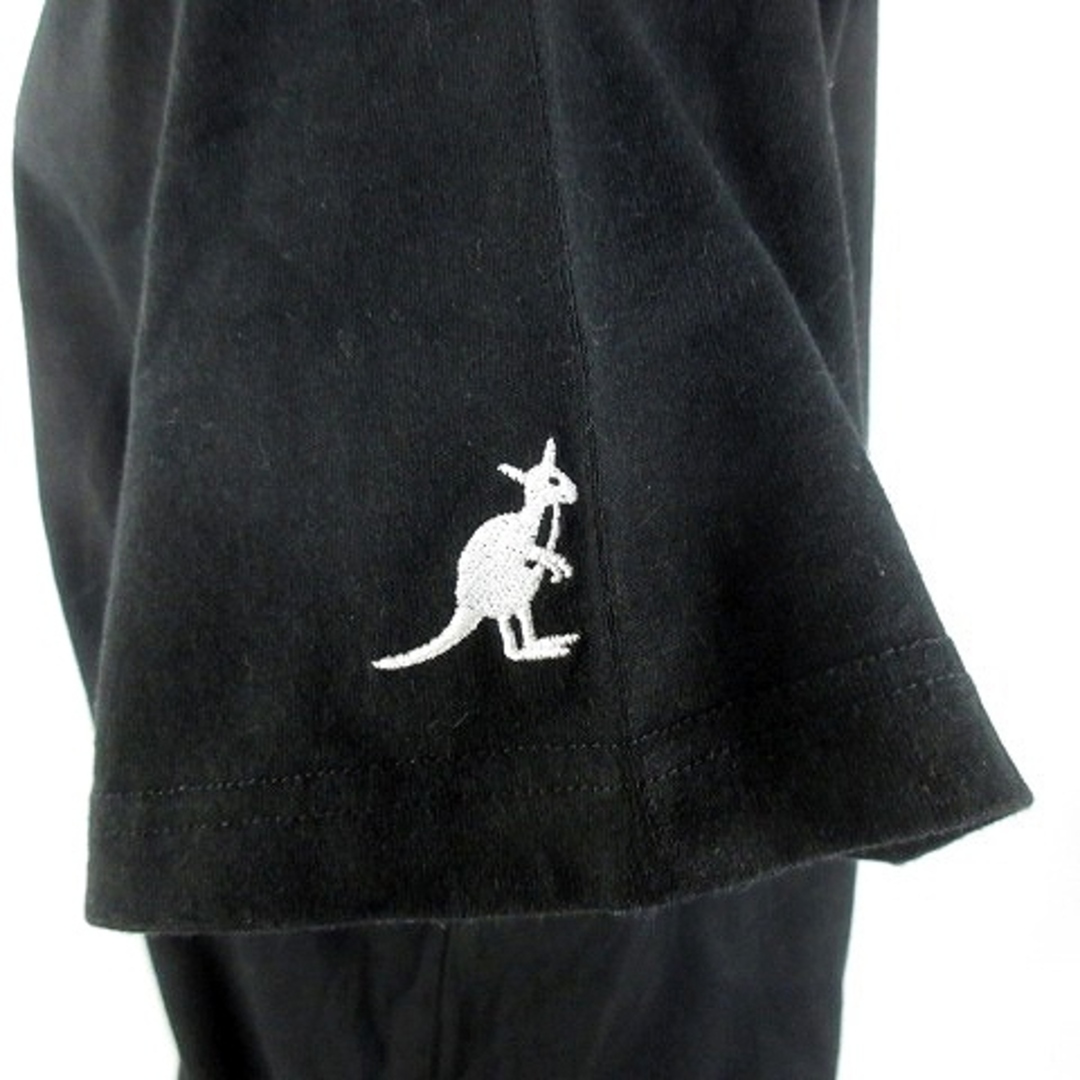 KANGOL(カンゴール)のカンゴール Tシャツ カットソー 半袖 薄手 コットン プリント L 黒 白 レディースのトップス(Tシャツ(半袖/袖なし))の商品写真