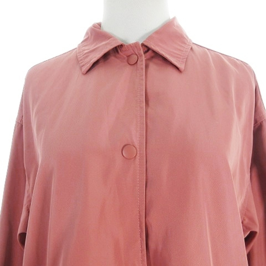 w closet(ダブルクローゼット)のダブルクローゼット ジャケット ステンカラー 長袖 薄手 刺繍 花柄 ピンク レディースのジャケット/アウター(その他)の商品写真