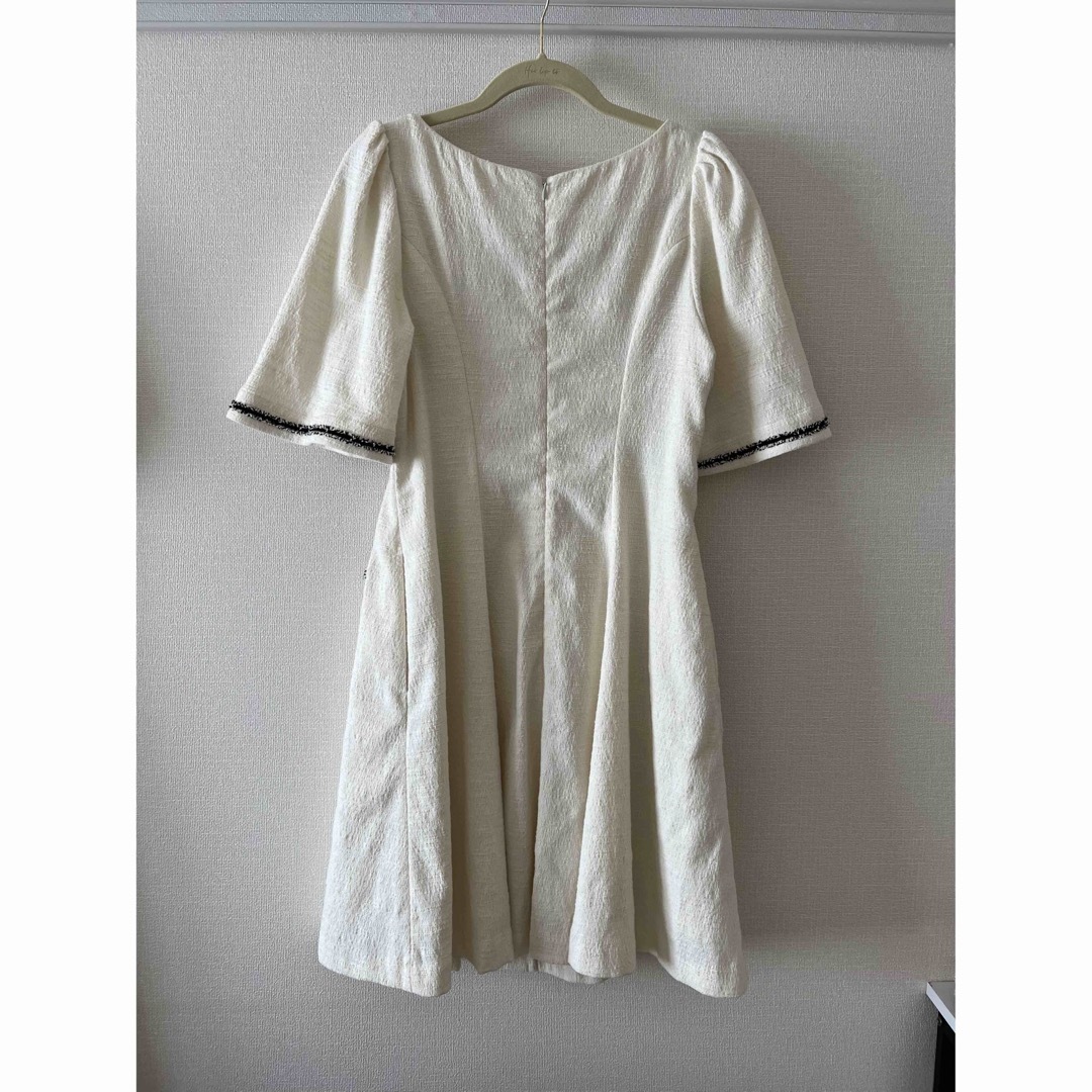 ハーリップトゥCanal Tweed Mini Dress - white/S