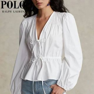 ポロラルフローレン(POLO RALPH LAUREN)のRalph Lauren ドローストリングぺプラムブラウス(シャツ/ブラウス(長袖/七分))