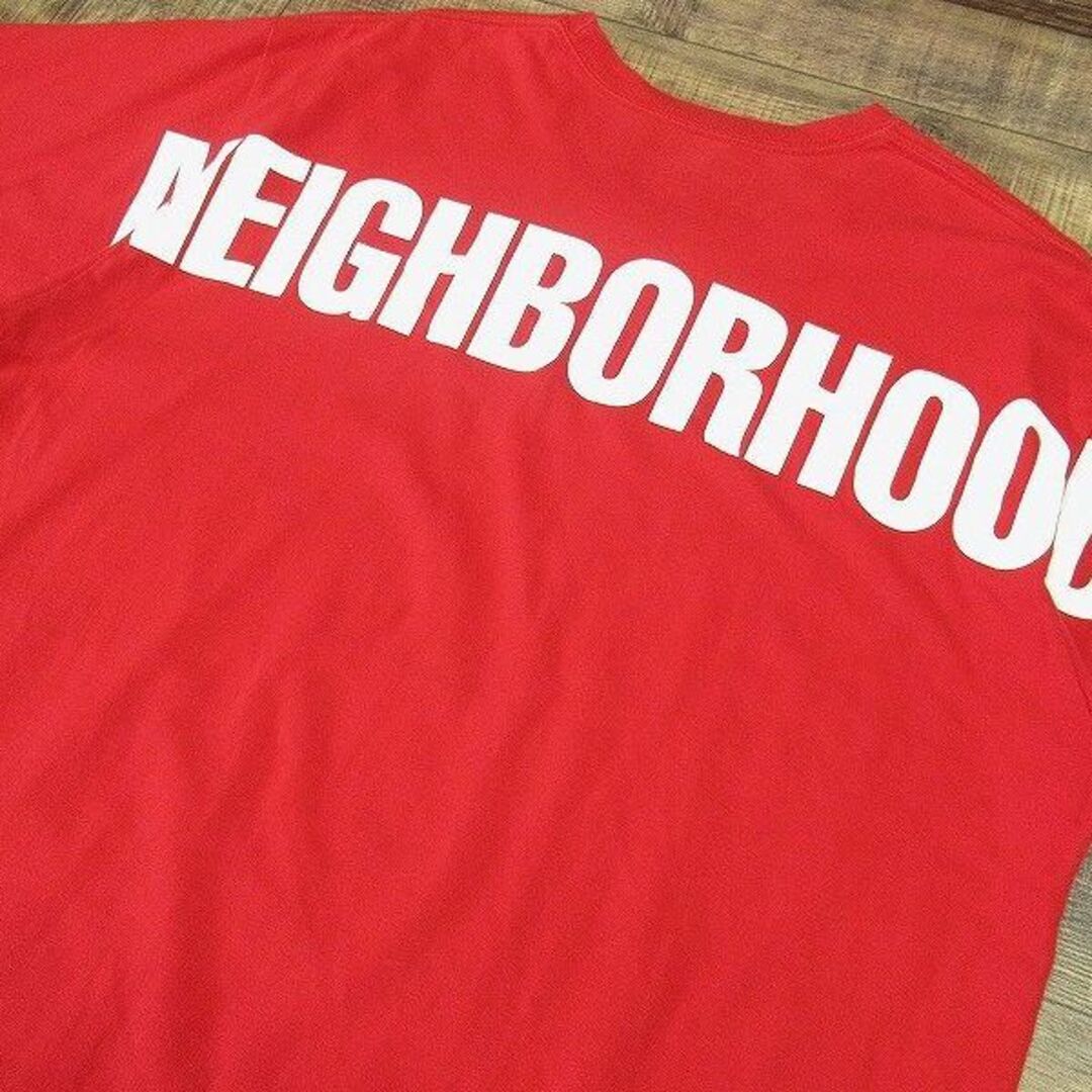 XL 美品 ネイバーフッド 18SS FUTURE ビッグ ロゴ Tシャツ 赤