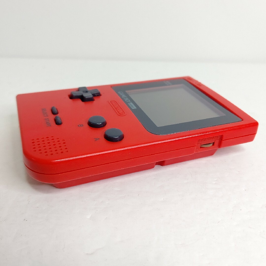 ゲームボーイ(ゲームボーイ)のNintendo　ゲームボーイポケット　レッド　美品　GAMEBOY 任天堂 エンタメ/ホビーのゲームソフト/ゲーム機本体(携帯用ゲーム機本体)の商品写真