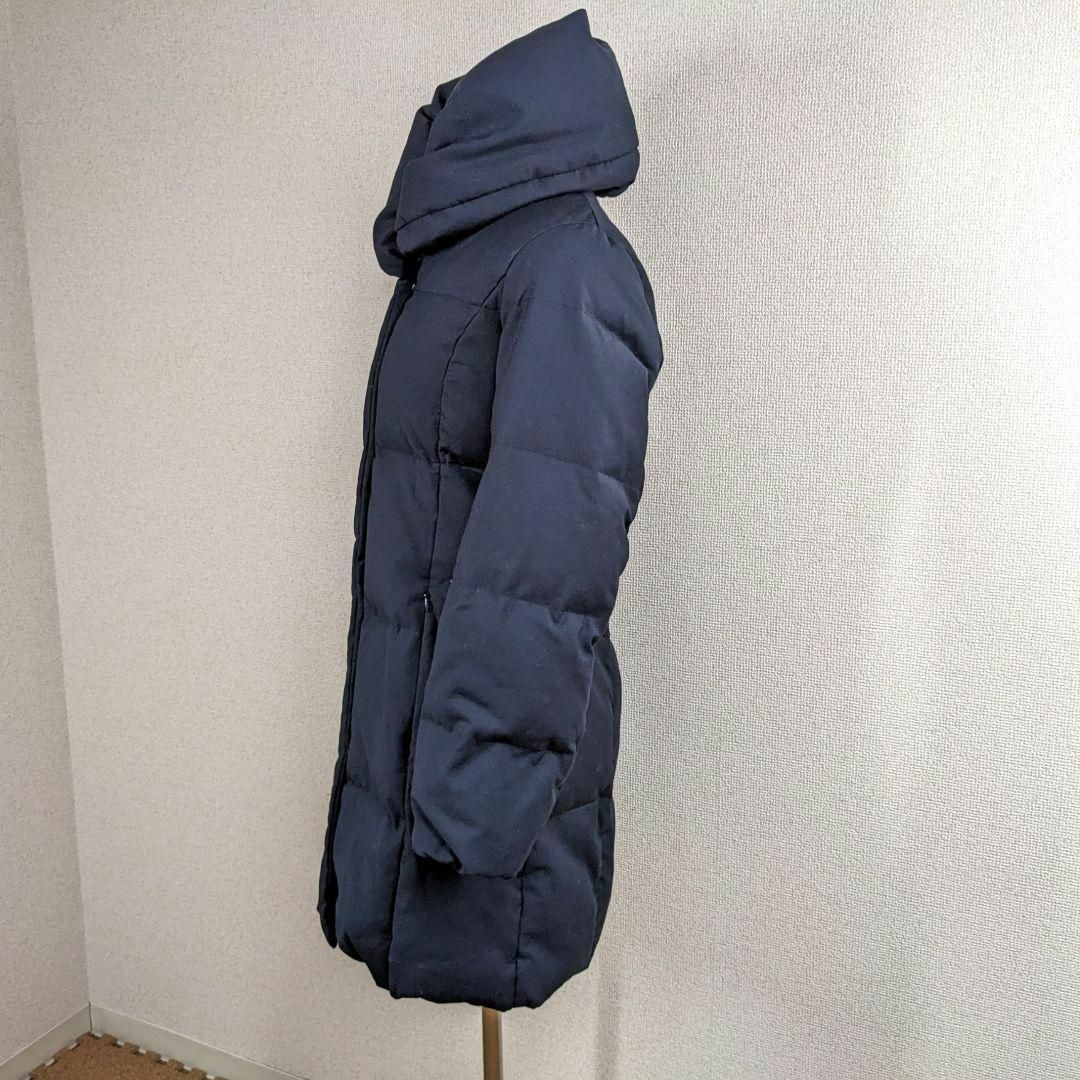 【イネド】ダウンコート 9 M ネイビー 美品 レディース アウター