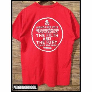 ネイバーフッド(NEIGHBORHOOD)の美品 ネイバーフッド 18SS THE FILTH FURY ロゴ Tシャツ M(Tシャツ/カットソー(半袖/袖なし))