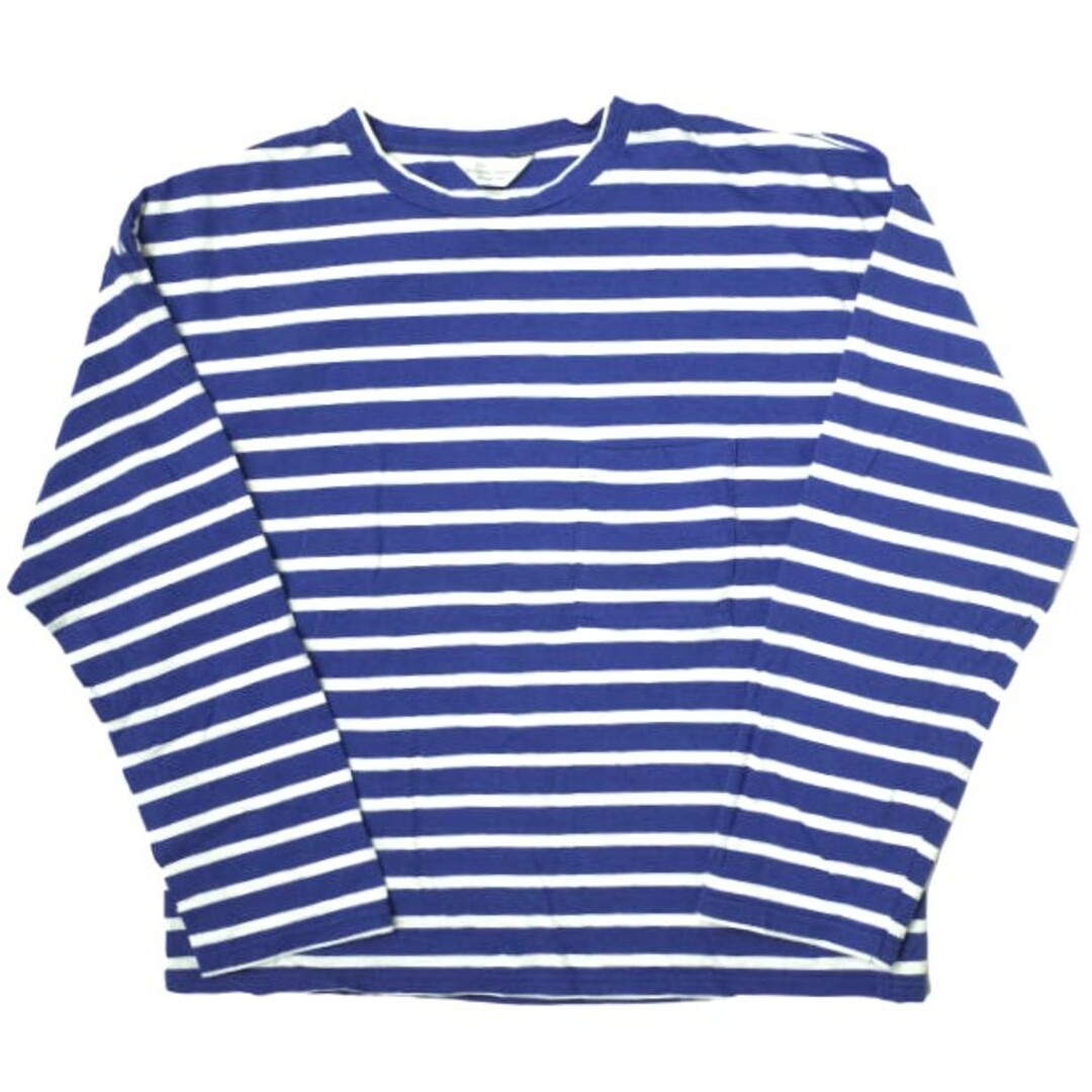 UNUSED アンユーズド 日本製 Long Sleeve Border Pocket T-shirt ロングスリーブボーダーポケットTシャツ US1258 1 BLUE/WHITE 長袖 カットソー トップス【UNUSED】