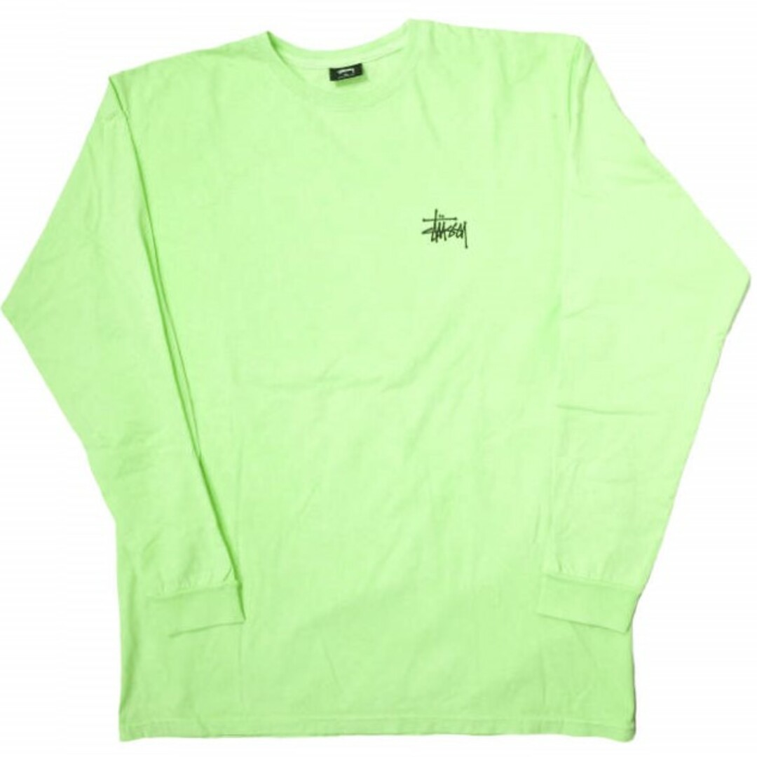 STUSSY　スウェットトレーナー　XL　グリーン　両面プリント　ワールドツアー