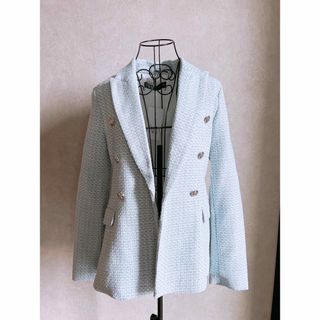 ZARA - ZARA ブークレクロップドジャケット ブークレ クロップド