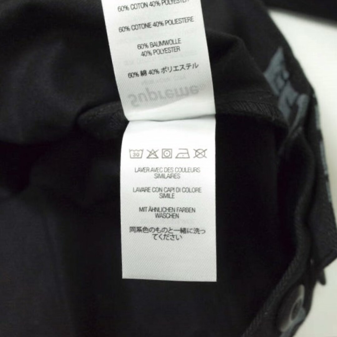 SUPREME x ANTI HERO シュプリーム アンタイヒーロー 22SS 別注 Work Jacket SuprHEROロゴプリント ツイルワークジャケット XL BLACK アウター【新古品】【SUPREME × ANTI HERO】 7