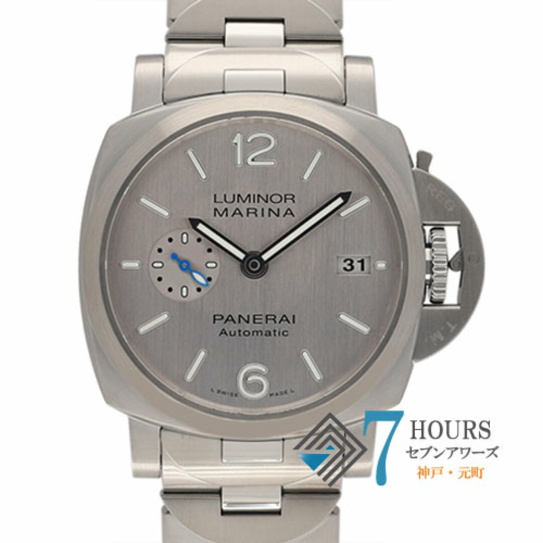 【112075】PANERAI パネライ  PAM00977 ルミノール マリーナ シルバーダイヤル SS 自動巻き ギャランティーカード 純正ボックス 腕時計 時計 WATCH メンズ 男性 男 紳士