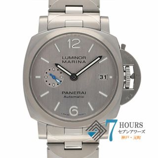 パネライ(PANERAI)の【112075】PANERAI パネライ  PAM00977 ルミノール マリーナ シルバーダイヤル SS 自動巻き ギャランティーカード 純正ボックス 腕時計 時計 WATCH メンズ 男性 男 紳士【中古】(腕時計(アナログ))