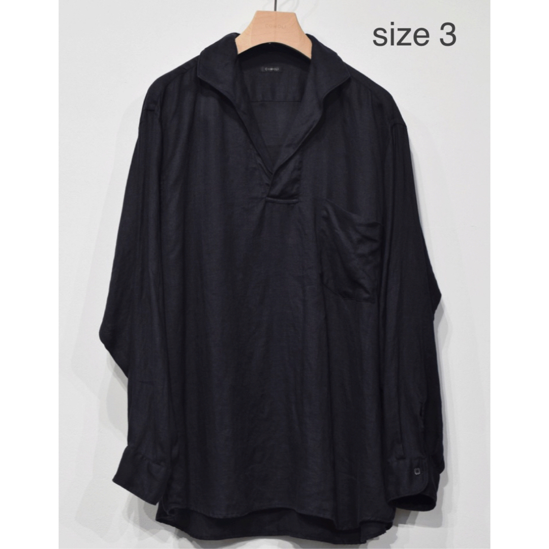 COMOLI 2023SS ウールネルスキッパーシャツ+sobrape.com.br
