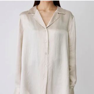 トゥデイフル(TODAYFUL)の【美品】ENOF ace long shirts ホワイトMサイズ(シャツ/ブラウス(長袖/七分))