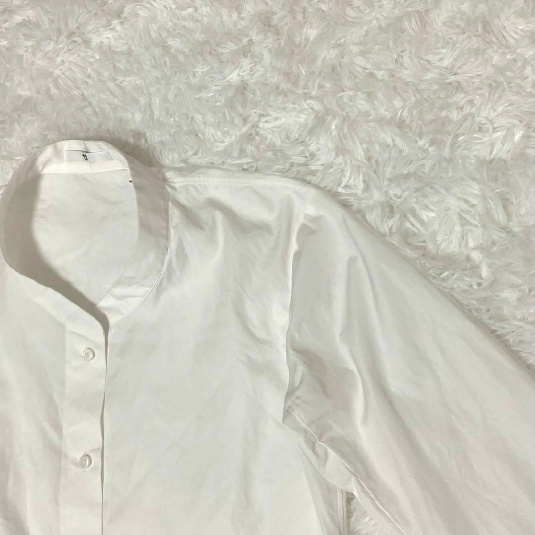 【タグ付き新品】UNIQLOユニクロ+J☆スーピマコットンタックシャツ☆ホワイト