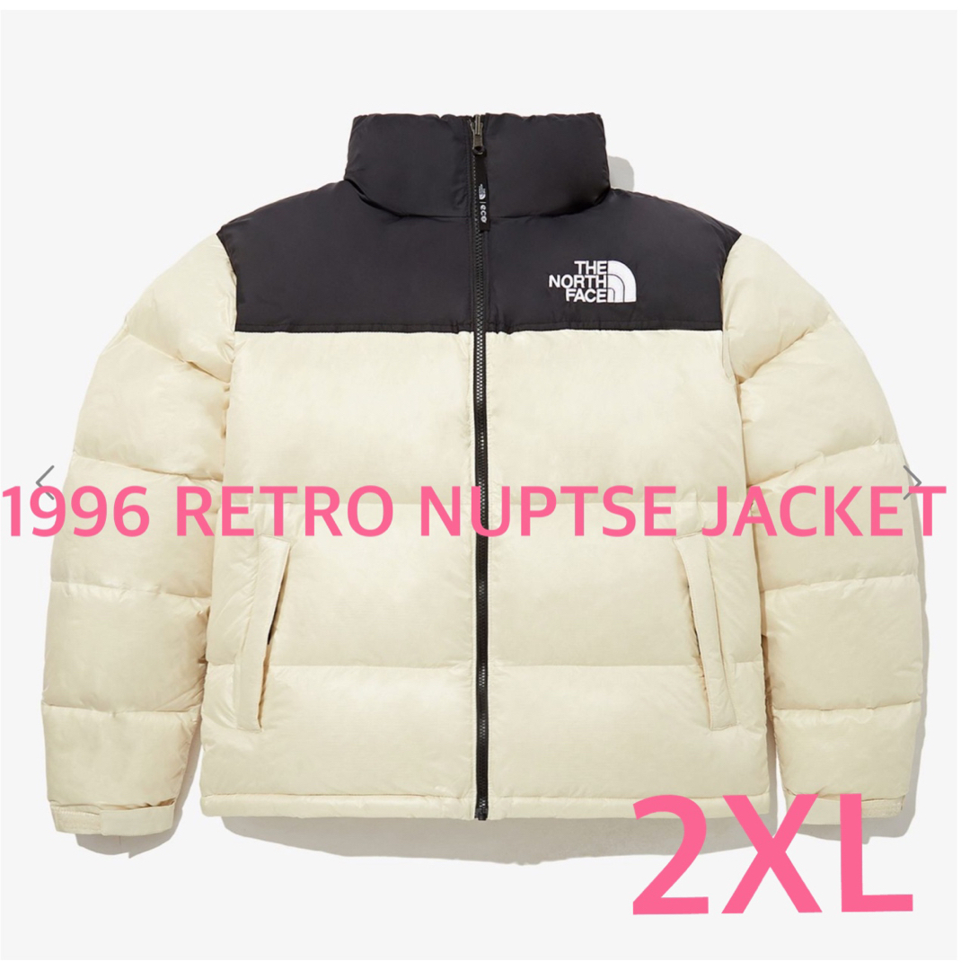 THE NORTH FACE(ザノースフェイス)のノースフェイス1996 RETRO NUPTSE JACKET クリーム　2XL メンズのジャケット/アウター(ダウンジャケット)の商品写真